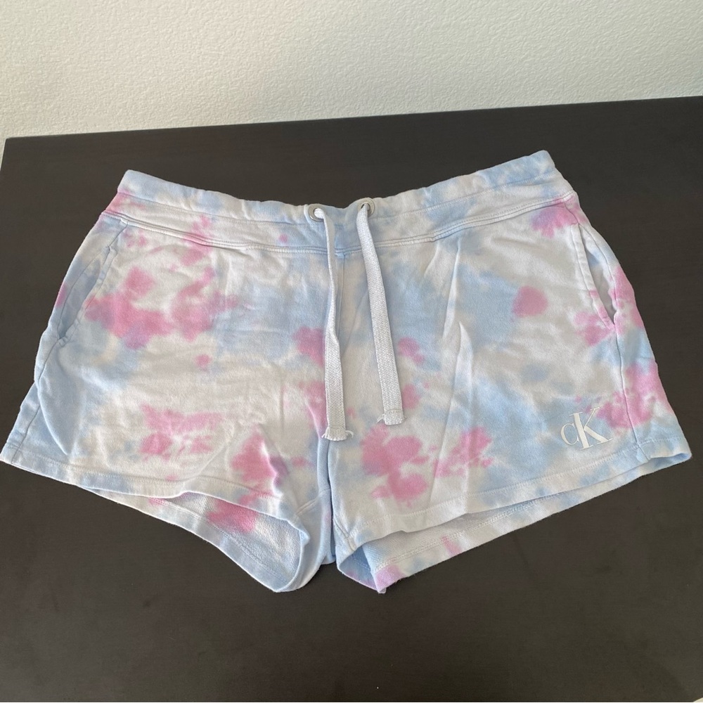 Calvin Klein Jeans Tie Dye Sleep Shorts Size XL EUC
